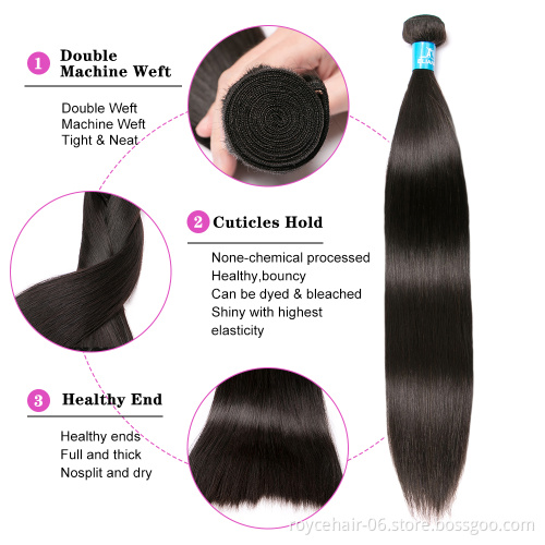 Mink Brazilian Virgin Hair Straight Bundle Deals Unprocessed Virgin Straight Hair Extension 7A Brazilian Virgin Hair